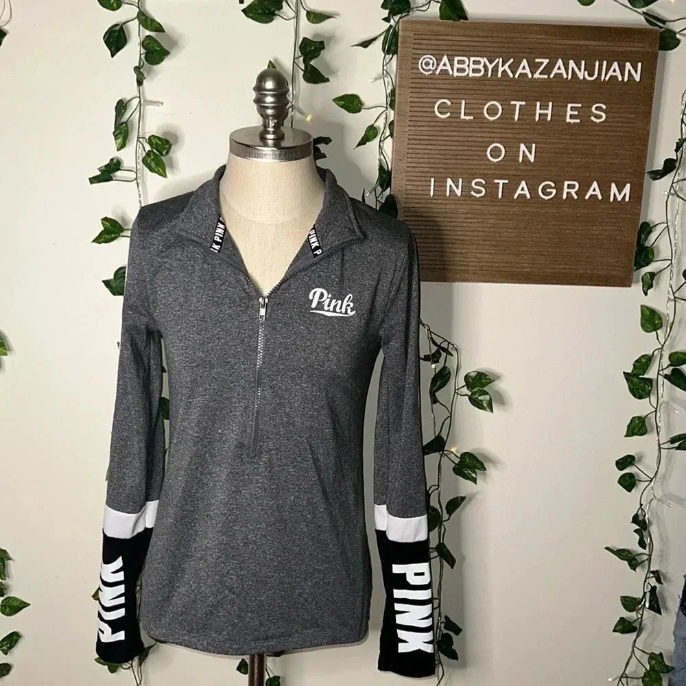 VS PINK Quarter Zip Workout Jacket
